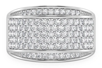 Bandana Diamond Ring 14k Solid Gold 1.25ctw