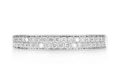 Two Row Diamond Ring 14k   
