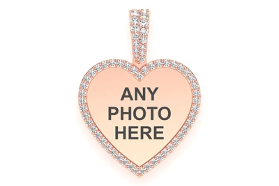 Heart Picture Pendant 14k   