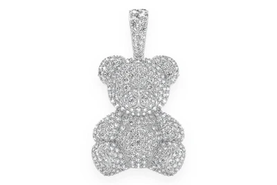 Teddy Bear Pendant 14k   