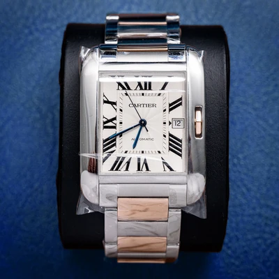 Cartier Santos Tank Anglaise 18kr/ss - Nc