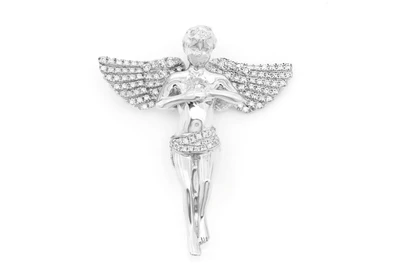Angel Diamond Pendant 14k   