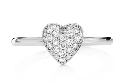 Bubbly Heart Ring 14k   