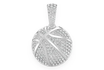 Basketball Pendant 14k   