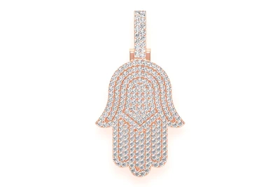 Hamsa Pendant 14k   