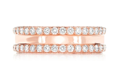 Diamond Borders Eternity Wedding Band Ring 14k Solid Gold 3.75ctw 