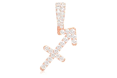 Sagittarius Zodiac Pendant 14k   