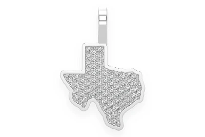 Texas State Pendant 14k   