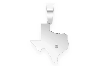 Austin Texas Pendant 14k   