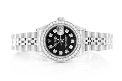 Rolex Datejust 26MM Steel (79160) - 1.00ctw Diamond Bezel