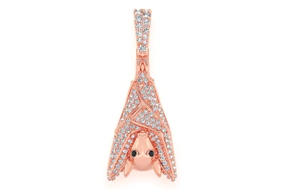 Hanging Bat Pendant 14k   