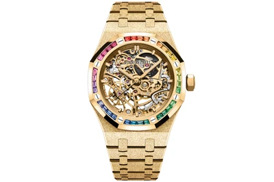 Audemars Piguet - Royal Oak Frosted Gold Double Balance Wheel Openworked - 15468ba.yg.1259ba.01-B - Yellow Gold (rb1188)