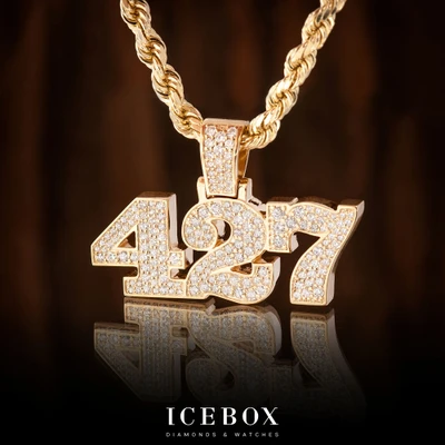 Custom Number Nameplate Pendant