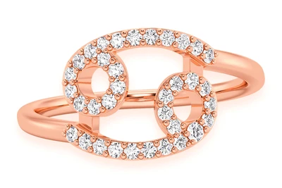Cancer Zodiac Ring 14k   