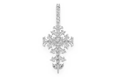 Filigree Cross Pendant 14k   