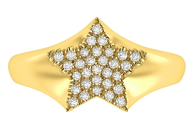 Diamond Star Ring Ring 14k   