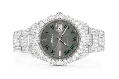 Rolex Datejust 41MM Steel (126300) - 27.70ctw Fully Iced Out