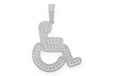 Wheelchair Pendant 14k   