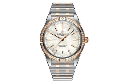 Breitling - Chronomat Automatic 36 - U10380591a2u1 - Red Gold & Steel (Gem-Set) (mb287)
