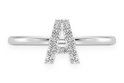 Custom Any Letter Alphabet Ring 14k   