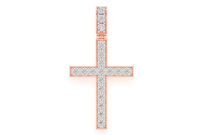 Miracle Set Cross Extra Large Pendant 14k   