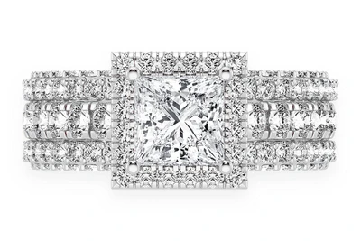 Tripp - 1.00ct Princess Diamond Engagement Ring 14k Solid Gold