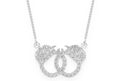 Infinity Handcuffs Necklace Pendant 14k   