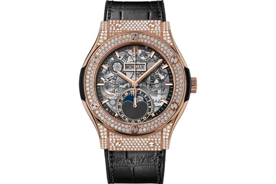 Hublot - Classic Fusion Aerofusion Moonphase King Gold Pave - 547.ox.0180.lr.1704 - King Gold (rb443)