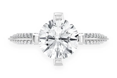 Kifey - 2.00ct Round Solitaire - Knife Edge - Diamond Engagement Ring - All Natural