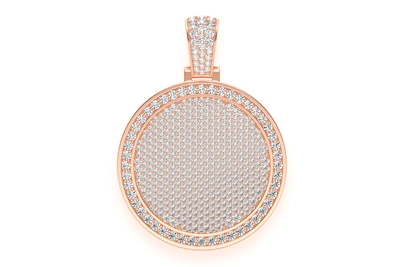 Round Medallion Pendant 14k   