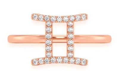 Gemini Zodiac Ring 14k   