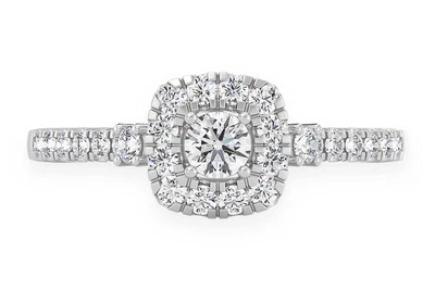 0.50ctw Single Band Double Layer - Diamond Engagement Ring - All Natural