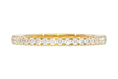 One Row Diamond Band 14k Solid Gold 0.25ctw