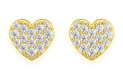 Heart Earrings 14k   0.25ctw