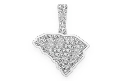 South Carolina State Pendant 14k   