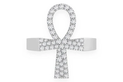Ankh Signet Ring 14k   