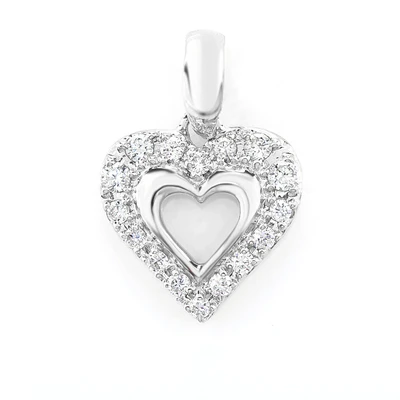 Open Heart Pendant 14k   