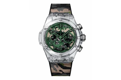 Hublot - Big Bang Unico 45 Sapphire Camouflage - 411.jx.0190.rx.cam19 - Titanium, Resin, & Sapphire (mb581)