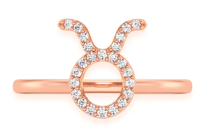 Taurus Zodiac Ring 14k   
