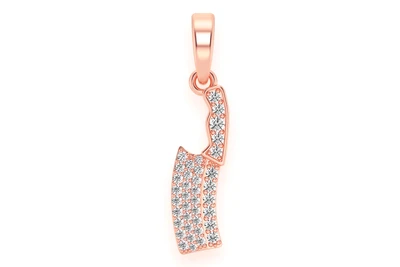 Butcher's Knife Pendant 14k   