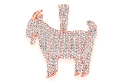 Goat Pendant 14k   