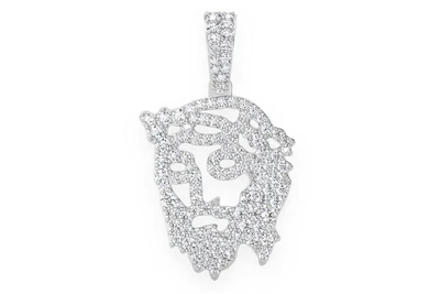 Jesus Silhouette Pendant 14k   