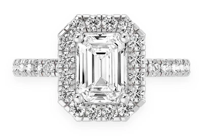 Thav - 1.00ct Emerald Cut Solitaire - Diamond Engagement Ring - All Natural