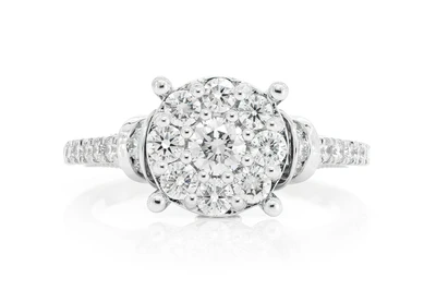 1.00ctw - Round Composite Milgrain - Diamond Engagement Ring - All Natural