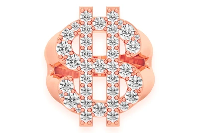 Dollar Sign Signet Ring 14k   