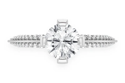 Kifey - 1.00ct Round Solitaire - Knife Edge - Diamond Engagement Ring - All Natural