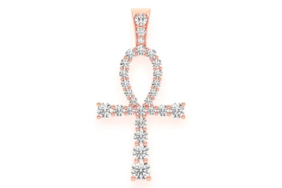 Graduated Ankh Pendant 14k   