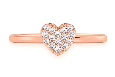 Bubbly Heart Ring 14k   
