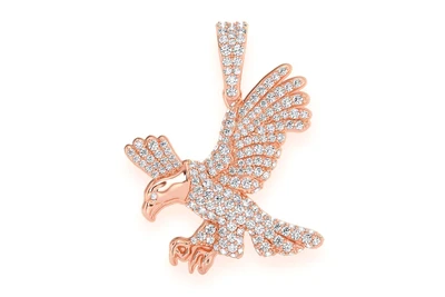 American Eagle Emoji Pendant 14k   