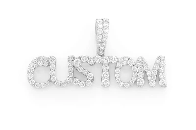 Custom Capital Letter Nameplate Pendant